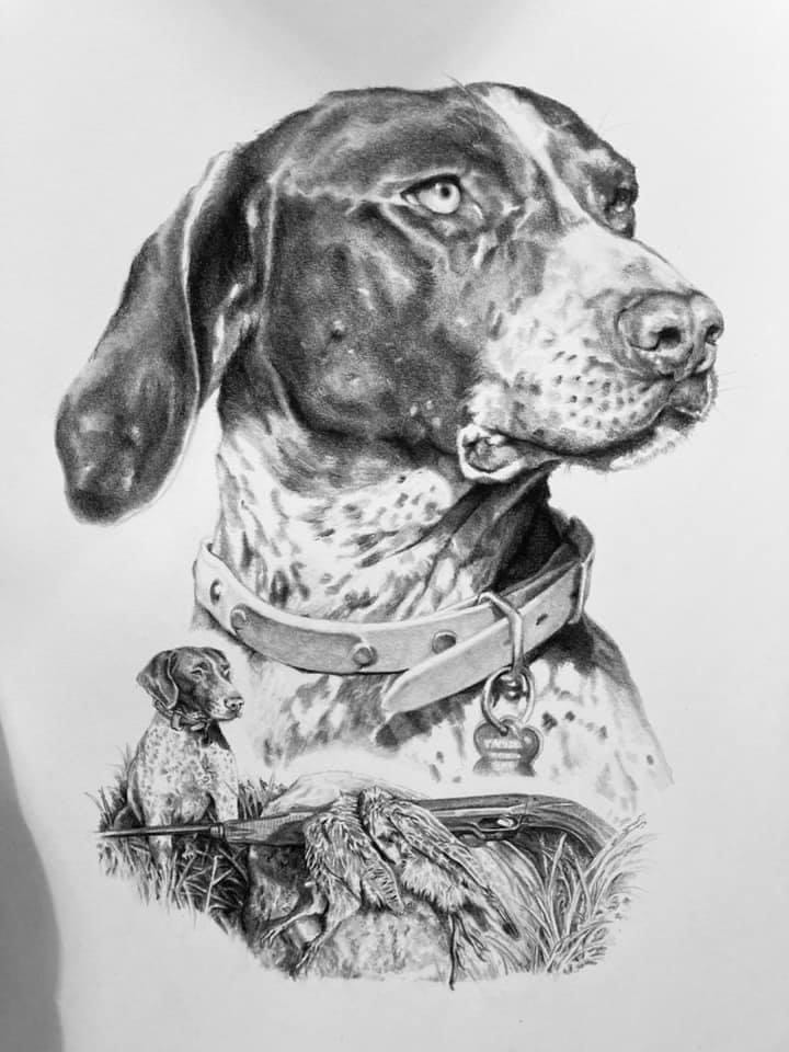 Custom Pet Portrait - Scratchboard (5x7)